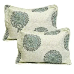 Serenta Encore Medallion Print 5-Piece Quilt Set With Throw Pillows -Bedding Shop 7142234 ALT4