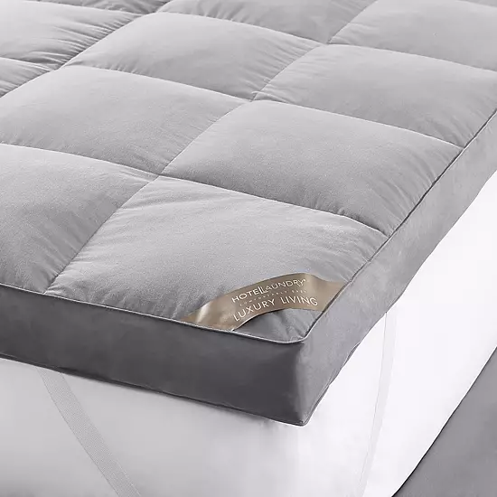 Hotel Laundry 4-in. Charcoal Infused Natural Down Top Mattress Topper 1 Hotel Laundry 4-in. Charcoal Infused Natural Down Top Mattress Topper