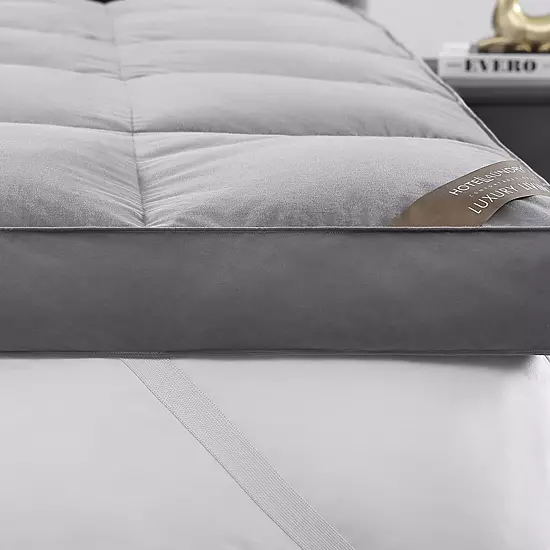 Hotel Laundry 4-in. Charcoal Infused Natural Down Top Mattress Topper 3 Hotel Laundry 4-in. Charcoal Infused Natural Down Top Mattress Topper - Image 3