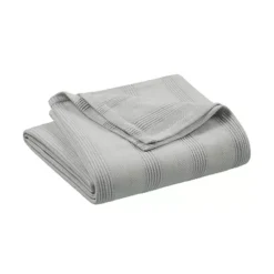 Vellux Cotton Throw Blanket -Bedding Shop 7181202 Gray