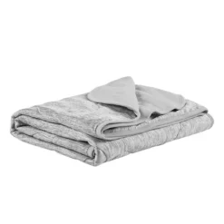 Sharper Image Cooling Touch Down Alternative Throw Blanket -Bedding Shop 7182403 Gray