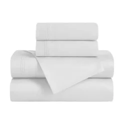 SUPERIOR Egyptian Cotton 650 Thread Count Solid Deep Pocket Sheet Set And Pillowcases