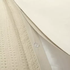 Lush Decor Haniya Solid Waffle Woven Cotton Textured Duvet Cover Set -Bedding Shop 7211849 ALT5