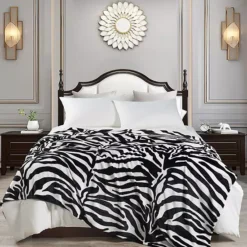 Home Soft Things Animal Print Flannel Fleece Blanket -Bedding Shop 7232921 ALT2
