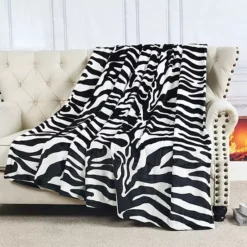 Home Soft Things Animal Print Flannel Fleece Blanket -Bedding Shop 7232921 ALT3