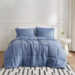 Truly Soft Garment Wash Comforter Set -Bedding Shop 7240668 Blue