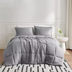 Truly Soft Garment Wash Comforter Set -Bedding Shop 7240668 Gray
