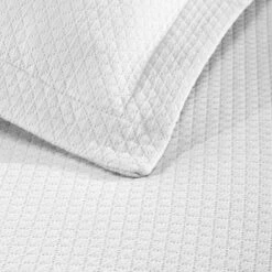 SUPERIOR Solitaire Cotton Medium Weight All-Season Matelasse Diamond Bedspread & Sham Set -Bedding Shop 7241053 ALT4