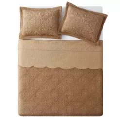VCNY Home Westland Quilted Plush Bedspread Set 8 VCNY Home Westland Quilted Plush Bedspread Set -Bedding Shop 7256843 ALT2