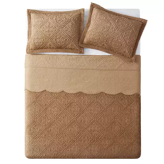 VCNY Home Westland Quilted Plush Bedspread Set 3 VCNY Home Westland Quilted Plush Bedspread Set - Image 3