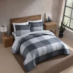 Eddie Bauer Oversized Plaid Grey Comforter Set -Bedding Shop 7265861 ALT2