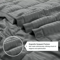 Unikome Lightweight Down Alternative Blanket With Satin Trim, Oversize Blanket -Bedding Shop 7295751 ALT2