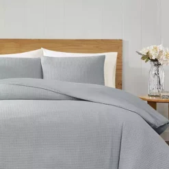 Cannon Heritage Cotton Waffle Comforter Set With Shams -Bedding Shop 7300255 ALT3