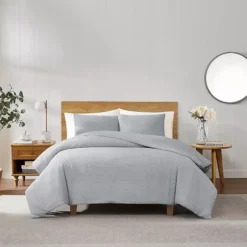 Cannon Heritage Cotton Waffle Duvet Set With Shams