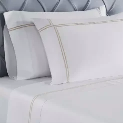 SUPERIOR Spring Bloom Two-Line Embroidered Deep Pocket Bed Sheet Set -Bedding Shop 7308924 ALT2