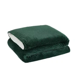 London Fog Corduroy Throw Blanket -Bedding Shop 7310798 Green
