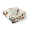 Laura Ashley Zoe Reversible Coco Flannel Throw