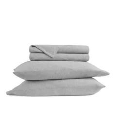 Home Collection Ultra Soft Cotton Jersey Sheet Set 25 Home Collection Ultra Soft Cotton Jersey Sheet Set -Bedding Shop 7330020 Light Gray