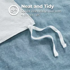 SUPERIOR Melange Flannel Cotton Two-Toned Textured Duvet Cover Set -Bedding Shop 7331894 ALT4