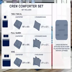 Nautica Rendon Striped Comforter Set With Shams -Bedding Shop 7340881 ALT11