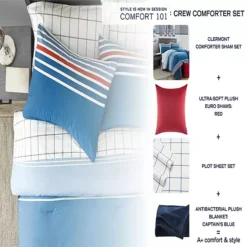 Nautica Rendon Striped Comforter Set With Shams -Bedding Shop 7340881 ALT12