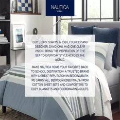 Nautica Rendon Striped Comforter Set With Shams -Bedding Shop 7340881 ALT9