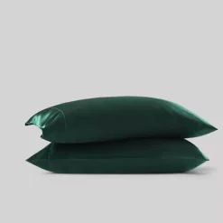 Madison Park Essentials Satin Luxury Pillowcases 28 Madison Park Essentials Satin Luxury Pillowcases -Bedding Shop 7341239 Emerald