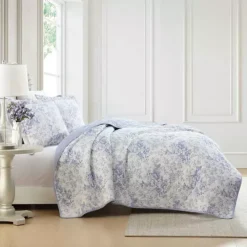 Laura Ashley Toile Delight Quilt Set -Bedding Shop 7359169 ALT6