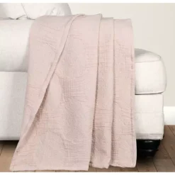 SUPERIOR Tanta Circles Woven Medium Weight Cotton Coverlet -Bedding Shop 7361741 ALT3