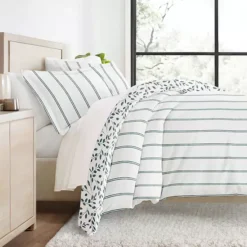 Urban Loft's 3 Pc Reversible Duvet Bedding Set - Watercolor Vines Pattern -Bedding Shop 7375001 ALT4