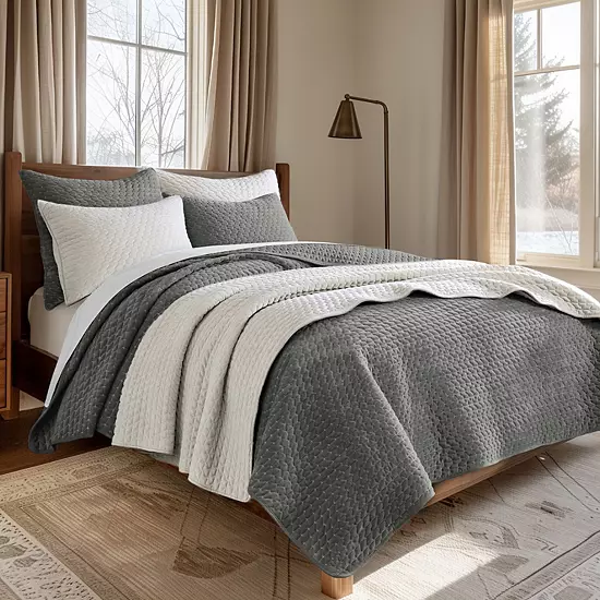 Levtex Home Velvet Stitch Quilt Set 2 Levtex Home Velvet Stitch Quilt Set - Image 2