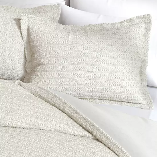 Madelinen® 100% Cotton Waffle Weave Textured Duvet Cover Set 3 Madelinen® 100% Cotton Waffle Weave Textured Duvet Cover Set - Image 3