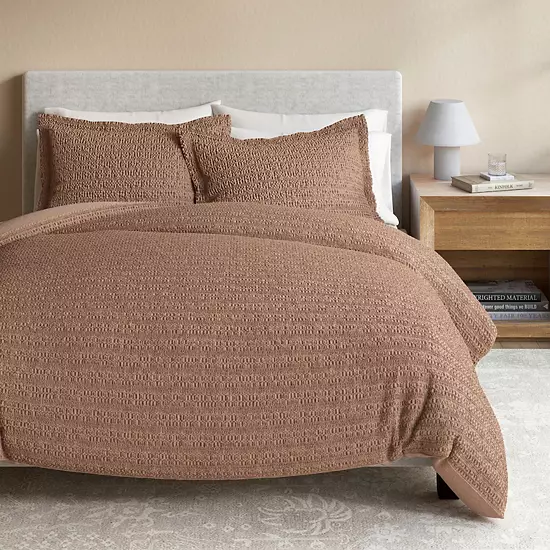 Madelinen® 100% Cotton Waffle Weave Textured Duvet Cover Set 7 Madelinen® 100% Cotton Waffle Weave Textured Duvet Cover Set - Image 7