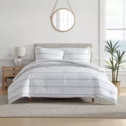 Nautica Cable Striped Comforter Set