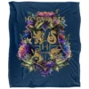 Harry Potter Floral Throw Blanket