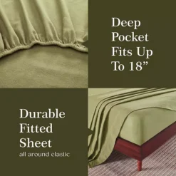 SUPERIOR Rome Brushed Flannel Cotton Deep Pocket Sheet Set -Bedding Shop 7437001 ALT6