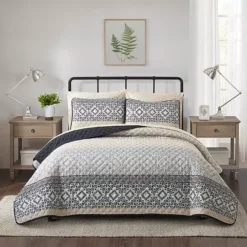 Nanshing Salma 7 Piece Geometric Quilt Set