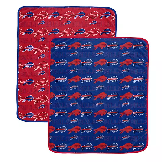 Pegasus Buffalo Bills 60” X 70” Home & Away Two-Piece Blanket Set 2 Pegasus Buffalo Bills 60” X 70” Home & Away Two-Piece Blanket Set - Image 2