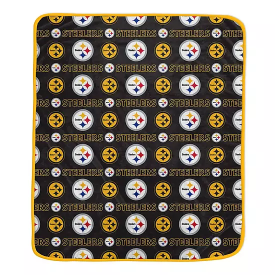 Pegasus Pittsburgh Steelers 60” X 70” Home & Away Two-Piece Blanket Set 3 Pegasus Pittsburgh Steelers 60” X 70” Home & Away Two-Piece Blanket Set - Image 3