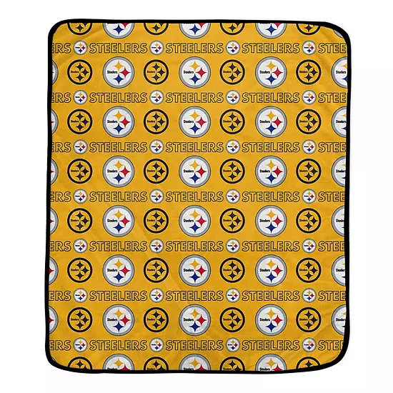 Pegasus Pittsburgh Steelers 60” X 70” Home & Away Two-Piece Blanket Set 4 Pegasus Pittsburgh Steelers 60” X 70” Home & Away Two-Piece Blanket Set - Image 4