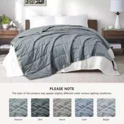 Unikome Hotel Collection Lightweight Down Alternative Blanket With Satin Trim All Season Design -Bedding Shop 7524197 ALT3