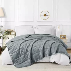 Unikome Hotel Collection Lightweight Down Alternative Blanket With Satin Trim All Season Design -Bedding Shop 7524197 ALT4