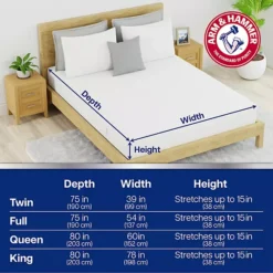 Arm & Hammer Eco Performance Zippered Mattress Protector -Bedding Shop 7529706 ALT9