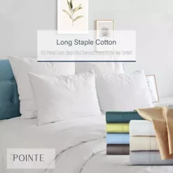 Pointehaven 620 Thread Count Cotton Sateen Sheet Set Or Pillowcase Pair -Bedding Shop 7535791 CC ALT3