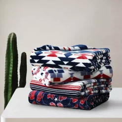 Wrangler Coyote Sands Blue Throw Blanket -Bedding Shop 7539287 ALT2