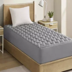 Sleep Philosophy Chevron Ultra Soft Waterproof Mattress Pad