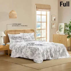 HLC.ME Floral Multi Piece Bed Sheets Set - Soft & Wrinkle Resistant - Beds Up To 15 Inches Deep -Bedding Shop 7552070 ALT2