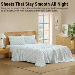 HLC.ME Floral Multi Piece Bed Sheets Set - Soft & Wrinkle Resistant - Beds Up To 15 Inches Deep -Bedding Shop 7552070 ALT4