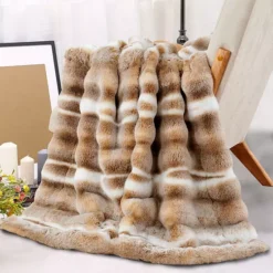 Home Soft Things Tip Dying Two Tone Faux Fur Throw Blanket -Bedding Shop 7557689 ALT10
