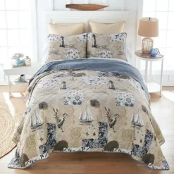 Donna Sharp Seascape Cotton Quilt Set With Shams